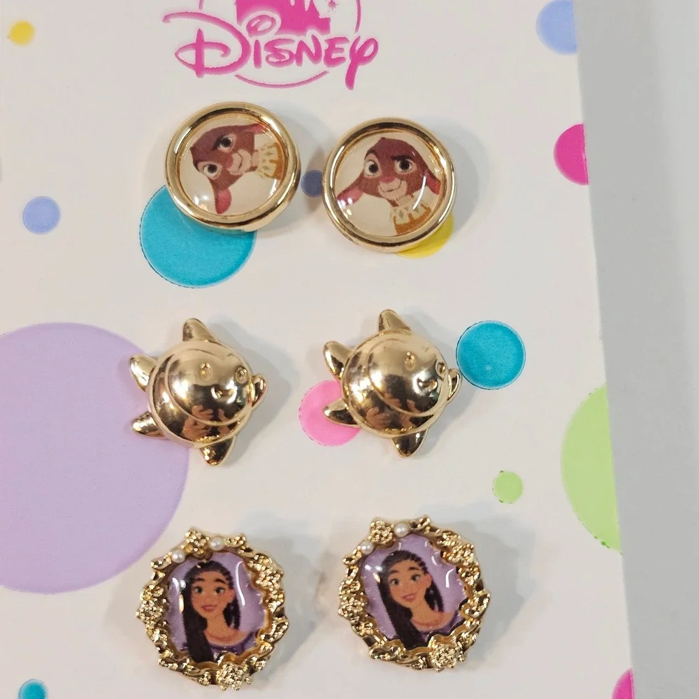 Disney Parks Wish Asha Valentino Star Earrings Stud‎ Set